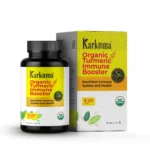 Karkuma Organic Turmeric Immune Booster powder for immune, skin, and digestive health Karkuma Turmeric Immune Booster with organic turmeric curcumin, alpha- and beta-turmerones, and black pepper extract (piperine) for enhanced absorption Functional food Karkuma Turmeric Immune Booster to reduce inflammation, boost immunity, and promote glowing skin