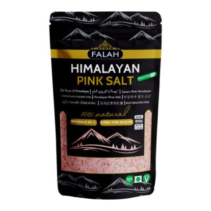 FALAH Himalayan Pink Salt 800g pure natural crystal salt Himalayan pink salt 800gm FALAH brand premium quality Natural Himalayan rock salt 800g for cooking and seasoning FALAH pink salt 800gm mineral rich unrefined salt Himalayan pink salt crystals 800g food grad